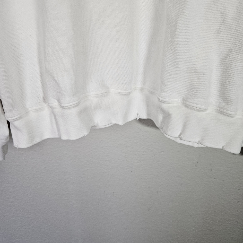 I.S.M.B.S. Essential White Sweatshirt Hand Embroidered Tahoe Size M/L - Picture 11 of 14